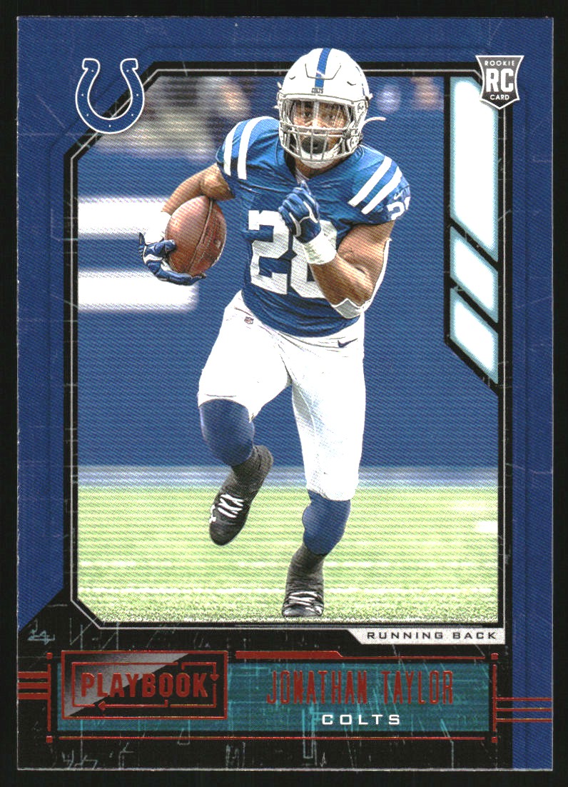 2020 Panini Playbook Orange #117 Jonathan Taylor