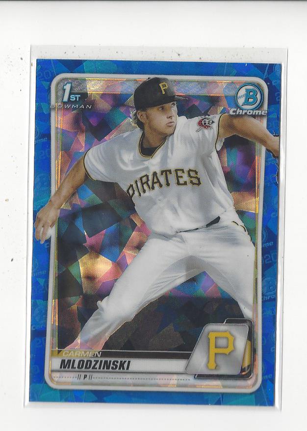 2020 Bowman Chrome Draft Sapphire #BD149 Carmen Mlodzinski