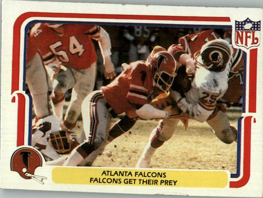 1980 Fleer Team Action #2 Atlanta Falcons/Falcons Get/Their Prey