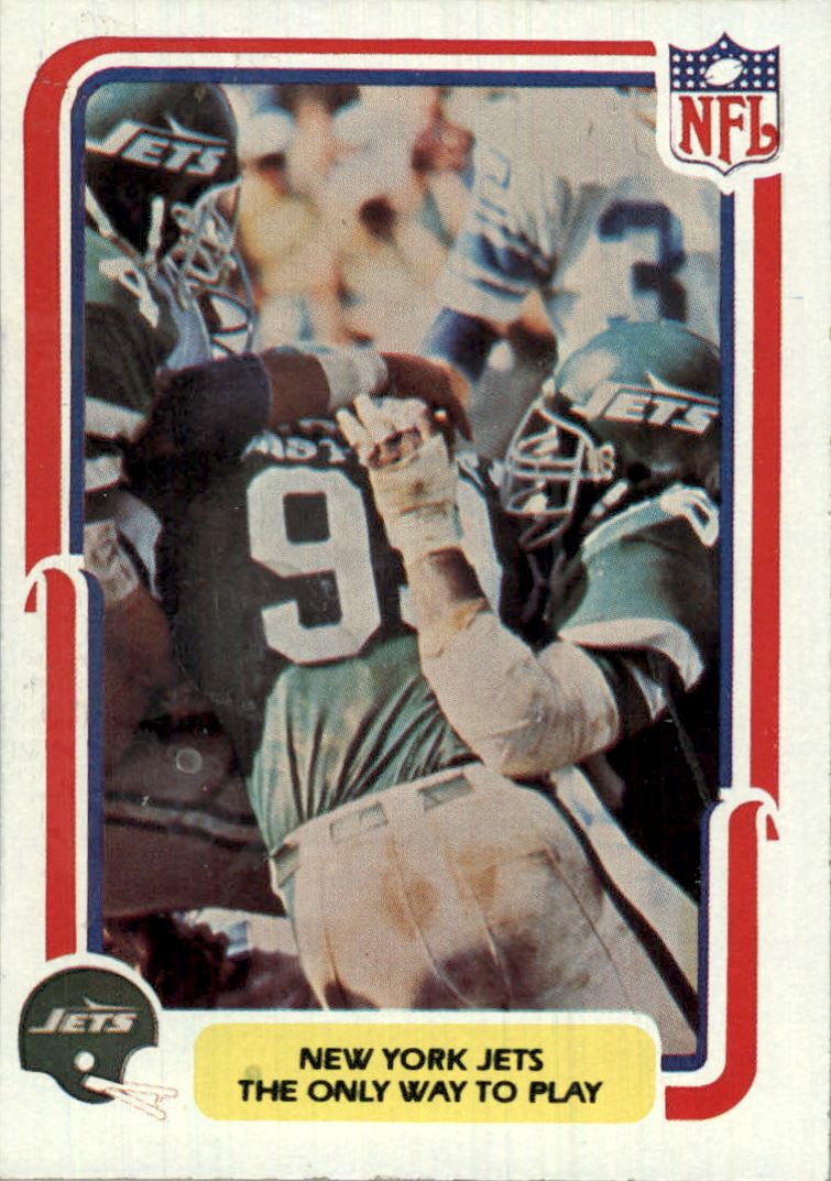 1980 Fleer Team Action #38 New York Jets/The Only Way To/Play