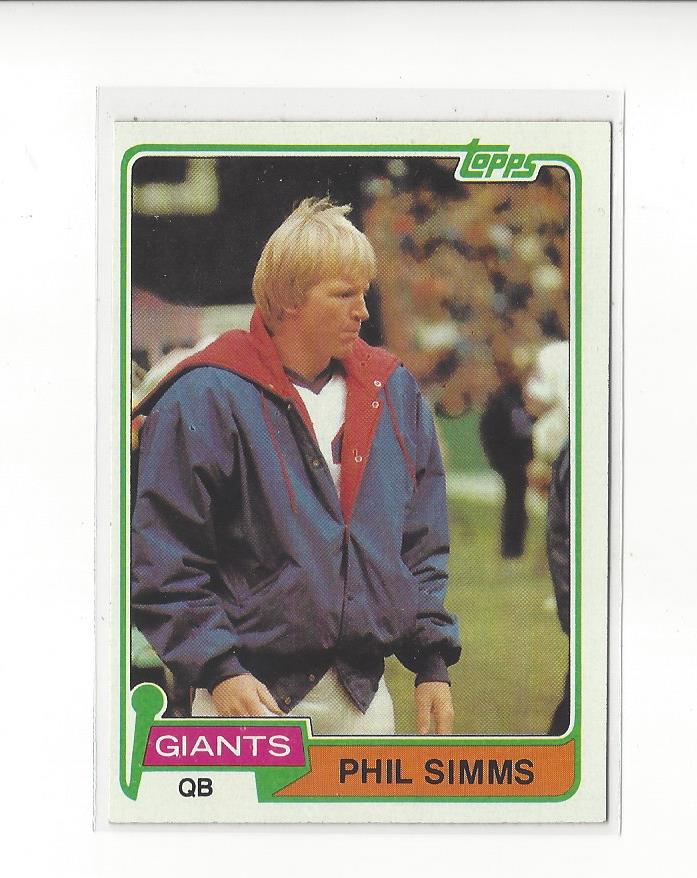 1981 Topps #55 Phil Simms