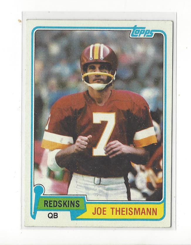 1981 Topps #165 Joe Theismann