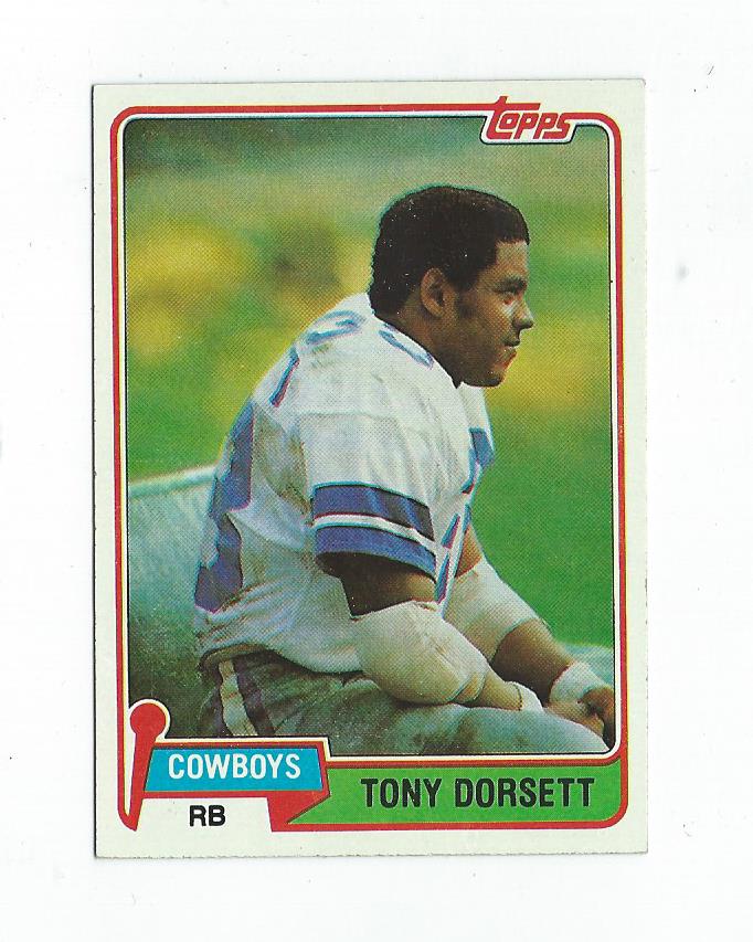 1981 Topps #500 Tony Dorsett
