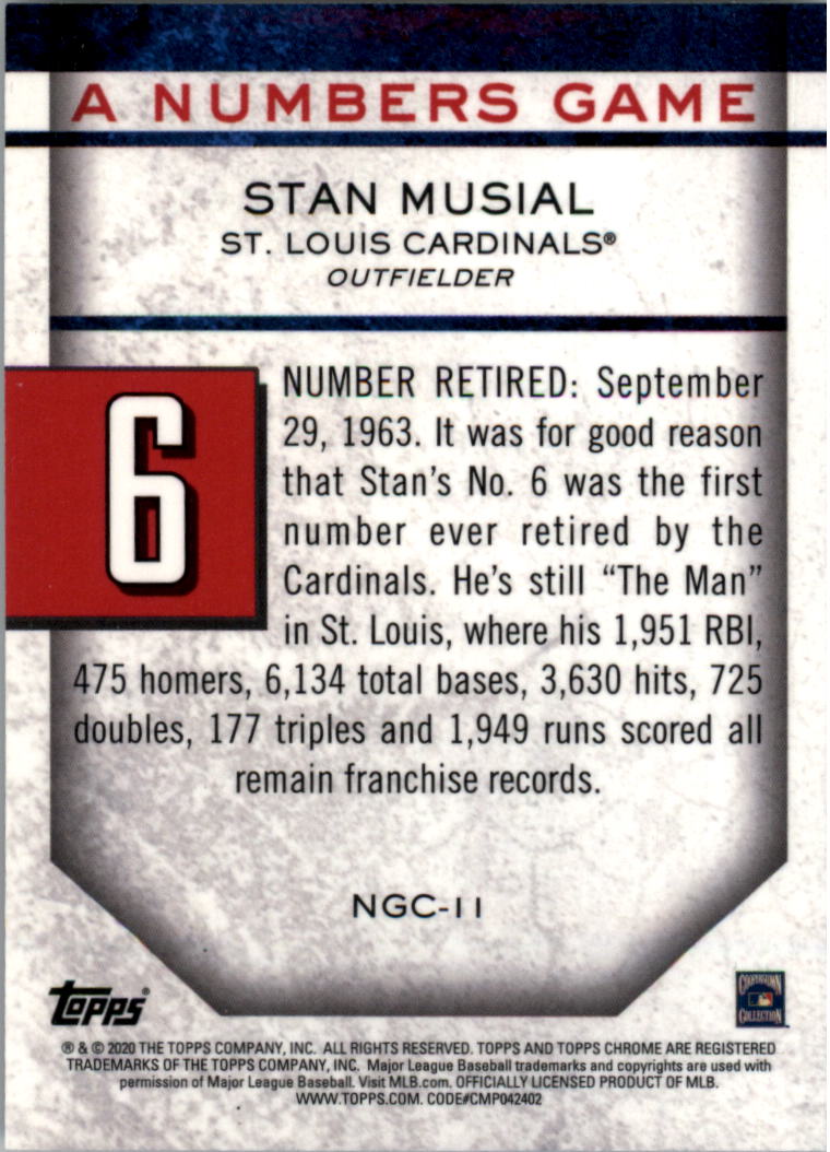2020 Topps Chrome Update A Numbers Game YOU PICK - Picture 19 of 33