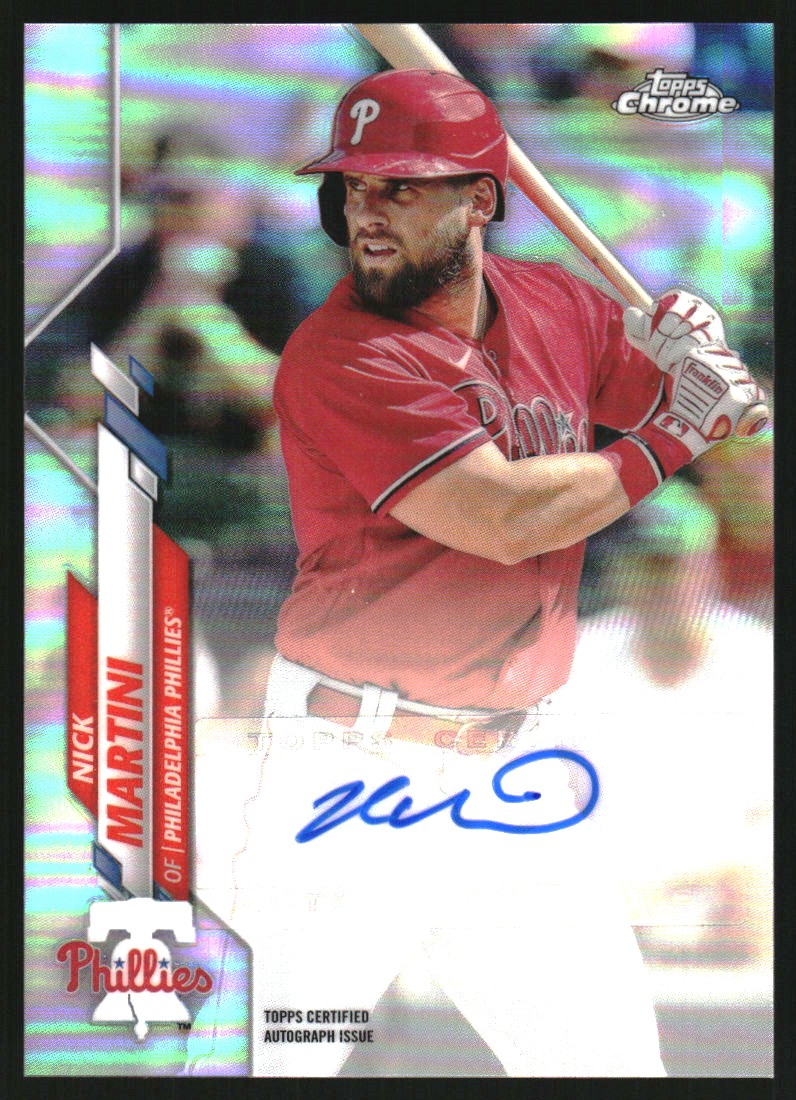 2020 Topps Chrome Update Autograph Refractors #USANM Nick Martini