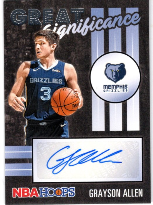 2020-21 Hoops Great SIGnificance #39 Grayson Allen - - Autograph Card # ...