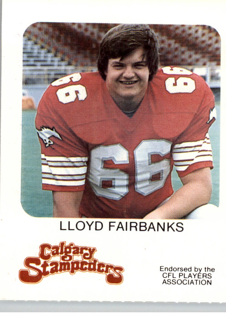 1981 Calgary Stampeders Red Rooster #8 Lloyd Fairbanks