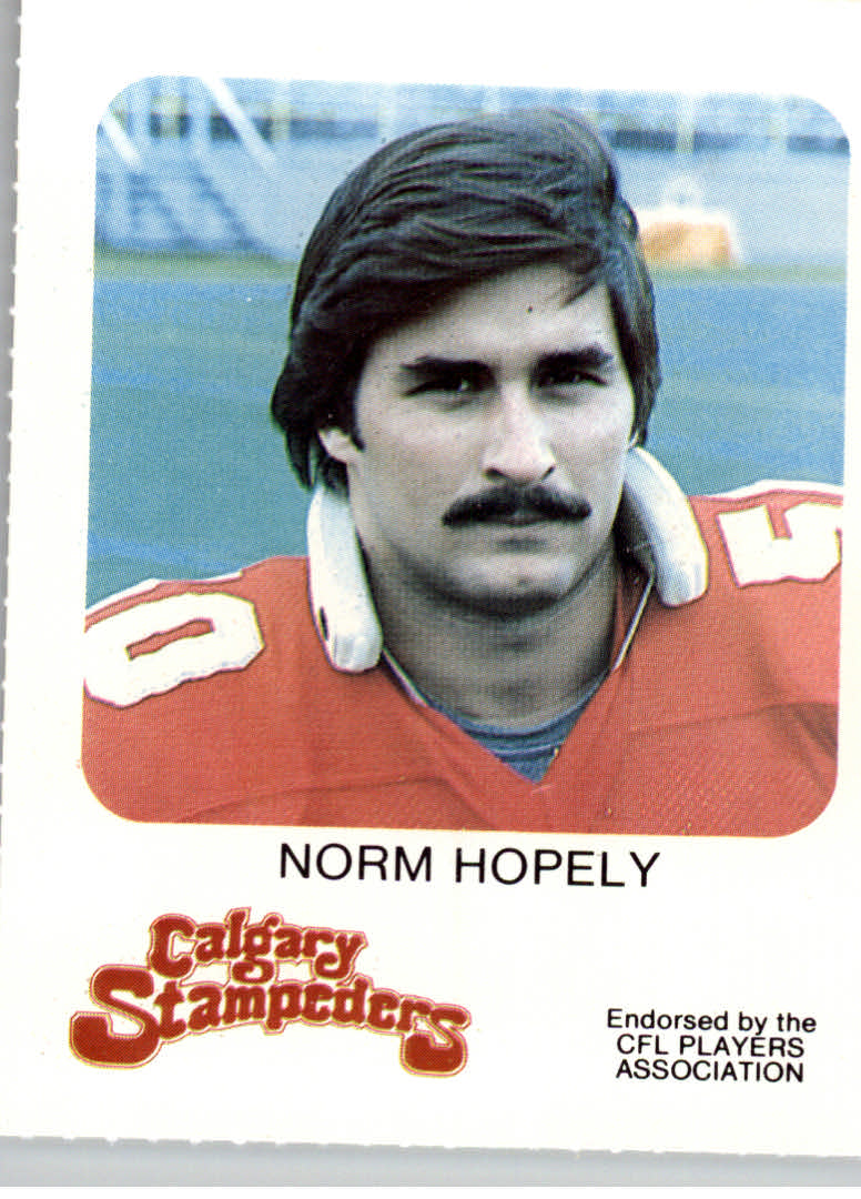 1981 Calgary Stampeders Red Rooster #14 Norm Hopely