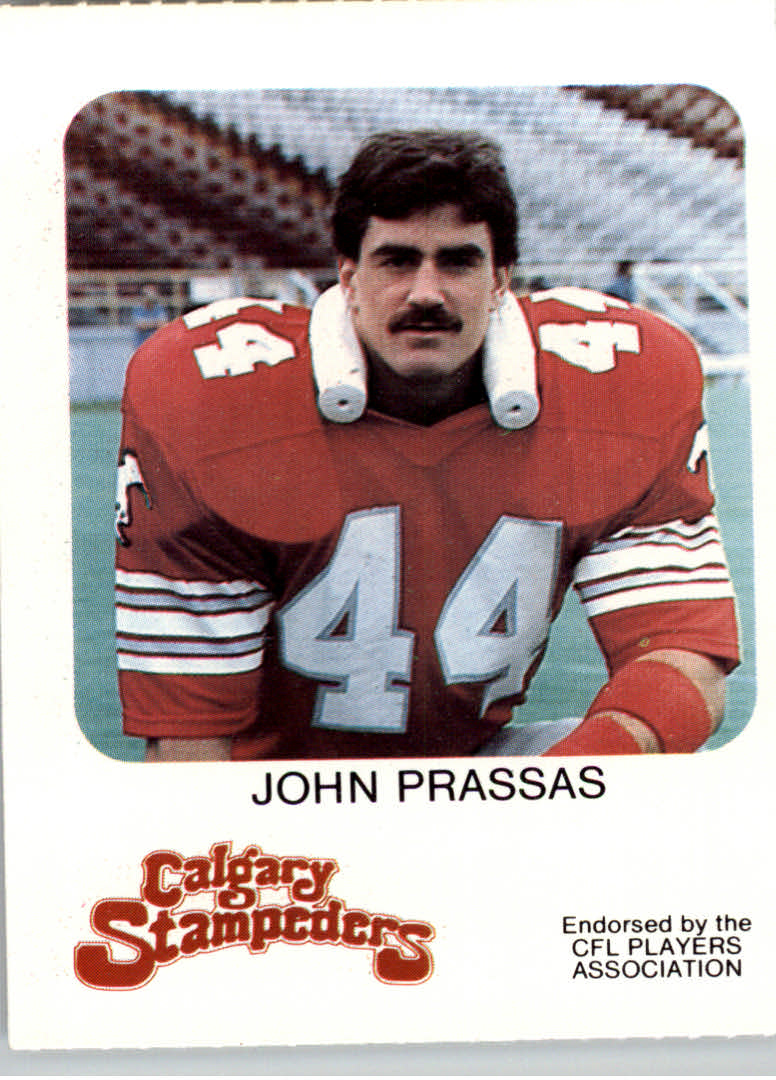 1981 Calgary Stampeders Red Rooster #34 John Prassas