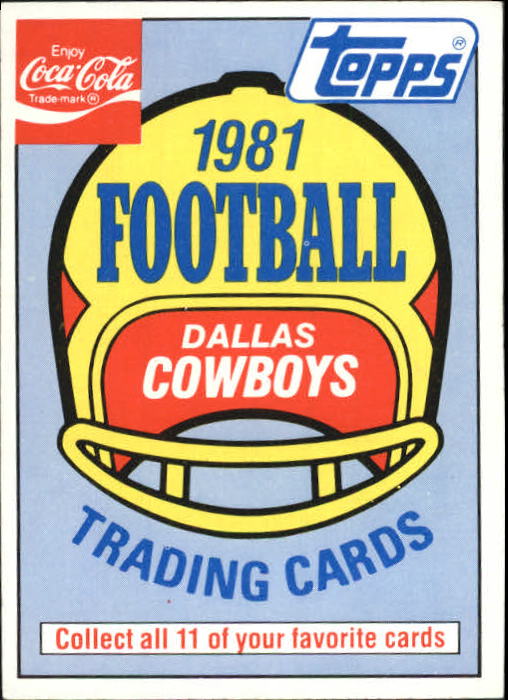 1981 Coke #NNO Dallas Cowboys back image