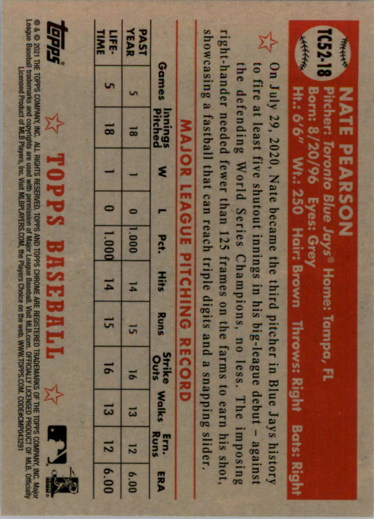 2021 Topps '52 Topps Redux Baseball Card Pick (Inserts)