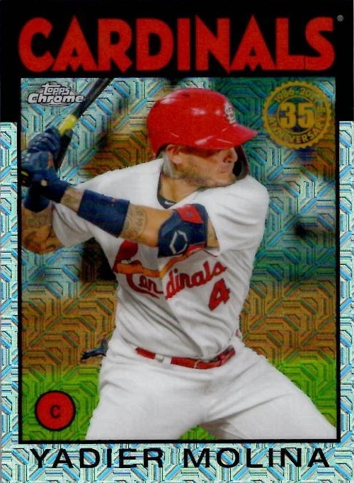2021 Topps '86 Topps Silver Pack Chrome #86BC19 Yadier Molina