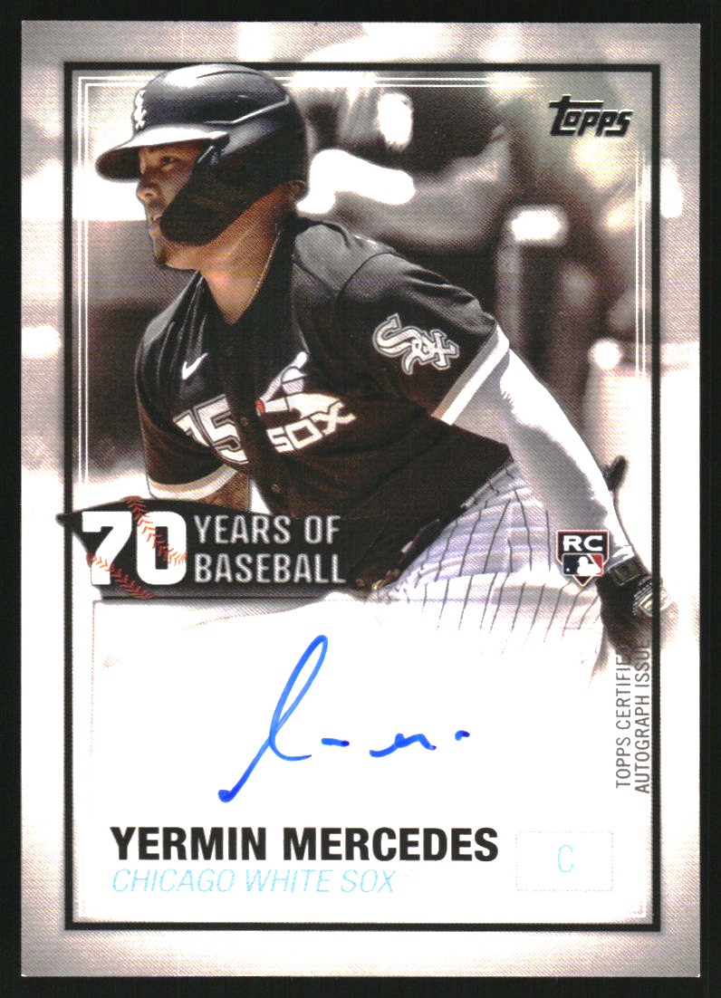 2021 Topps 70 Years of Baseball Autographs 70YAYM Yermin Mercedes NM