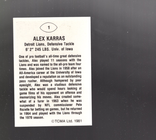 B2243- 1981-87 TCMA Football Greats Card #s 1-90 -You Pick- 15+ FREE US SHIP - Picture 3 of 155