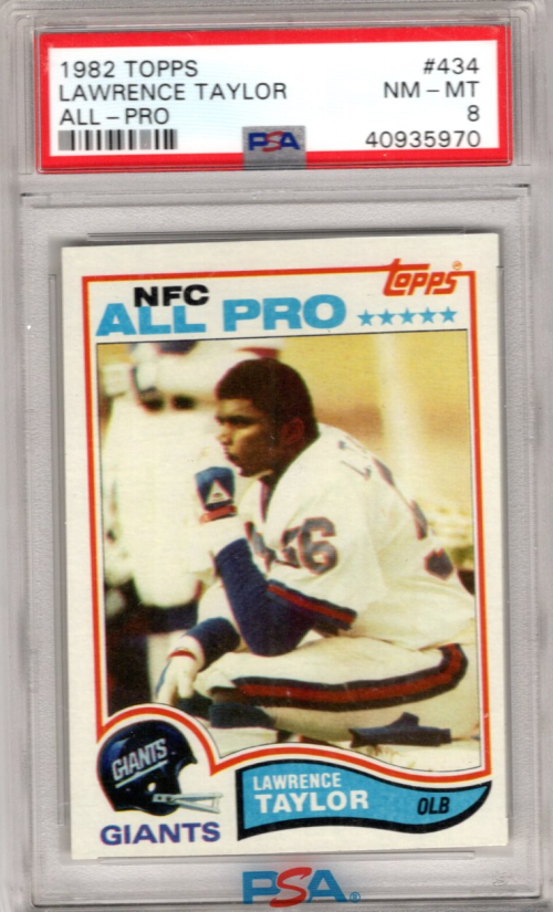 1982 Topps #434 Lawrence Taylor RC