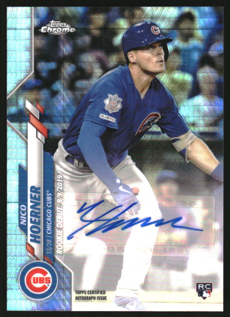 2020 Topps Chrome Update Rookie Debut Autograph X-Fractors 