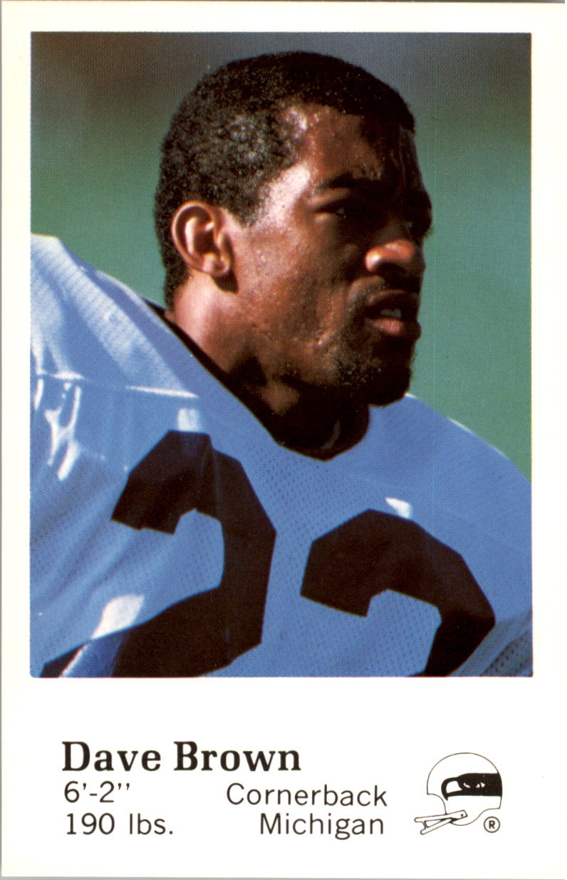 1982 Seahawks Police #5 Dave Brown