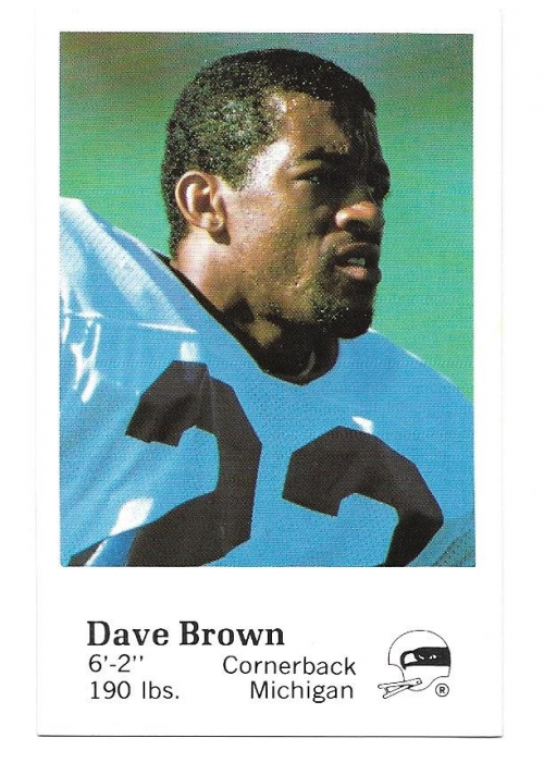 1985 Topps Dave Brown Seahawks Football Card #381 at 's