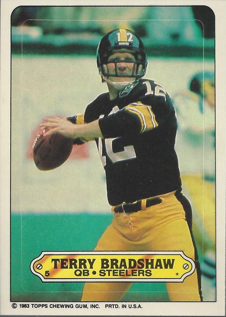 12 TERRY BRADSHAW Pittsburgh Steelers NFL QB Black Mint Throwback Jersey