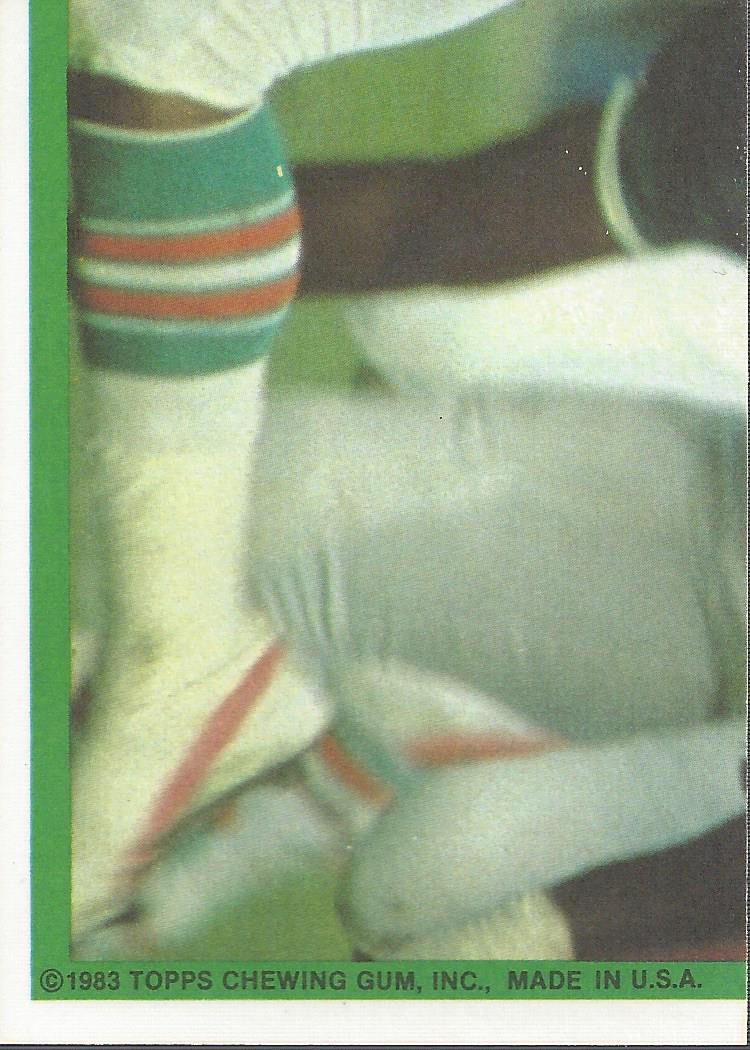 1983 Topps Sticker Inserts #29 Joe Theismann back image