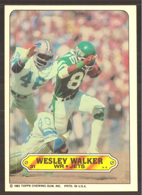 : 1989 Topps #235 Wesley Walker NY Jets NFL Football