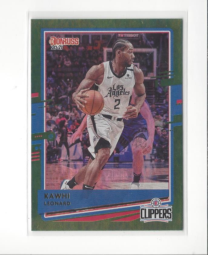 2020-21 Donruss Green Flood #146 Kawhi Leonard Clippers | eBay