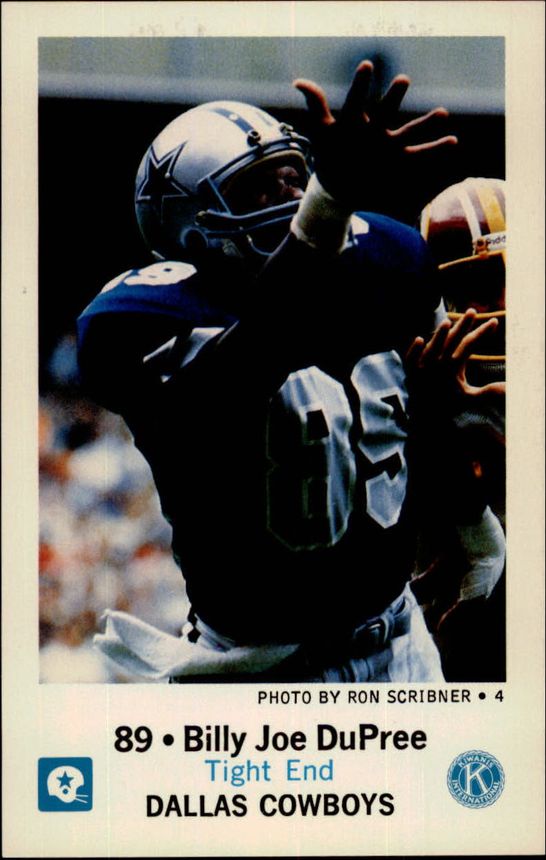 DALLAS COWBOYS #89 Tight End BILLY JOE DUPREE signed TOPPS Football Card!