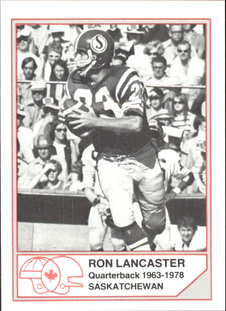 1983 JOGO Hall of Fame B #B13 Ron Lancaster