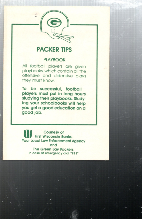 B6908- 1983 Packers Police Green Bay FB Cards 1-19 -You Pick- 15+ FREE US SHIP - Picture 5 of 9