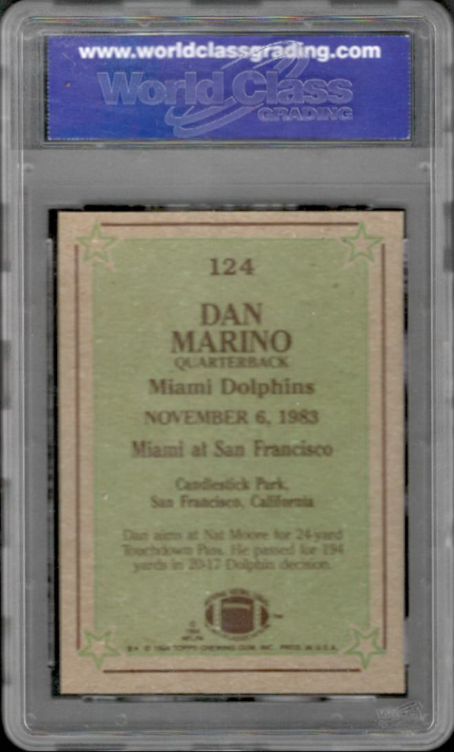 Dan Marino 1984 Topps #124 ROOKIE Instant Replay Miami Dolphins