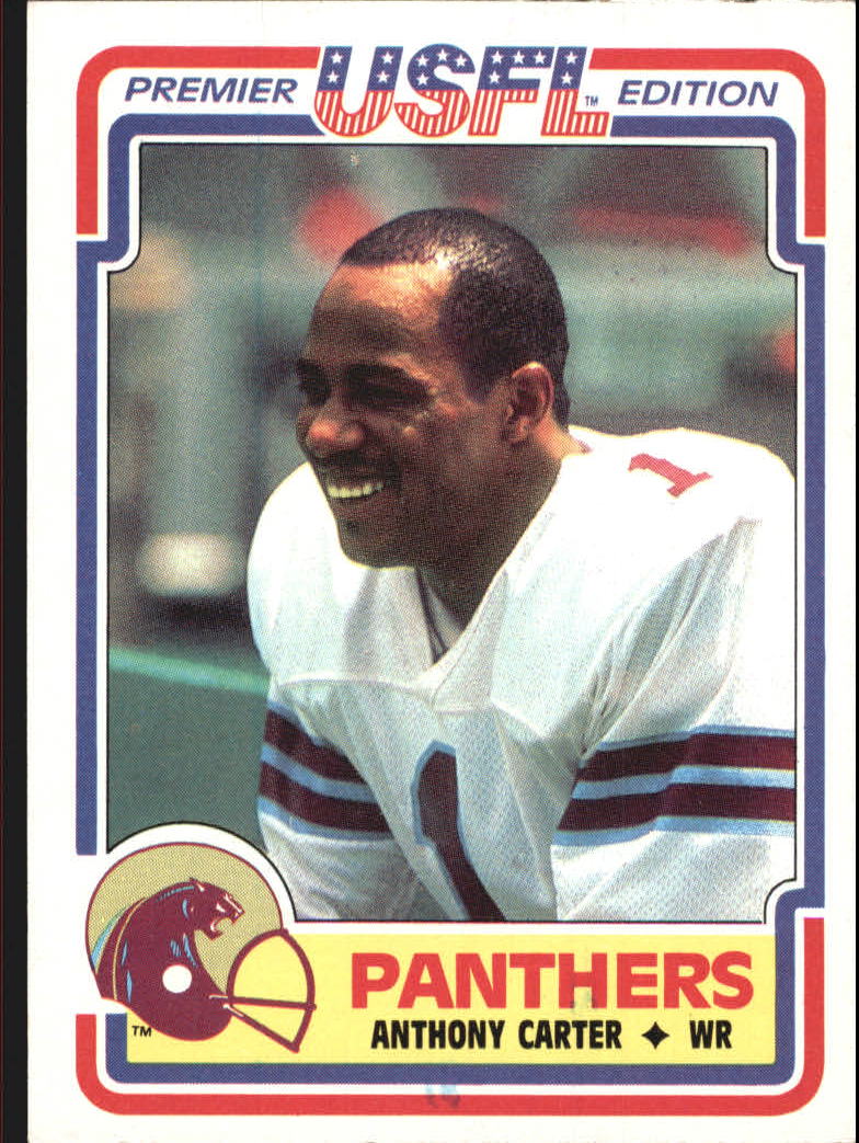 1984 Topps USFL #59 Anthony Carter XRC