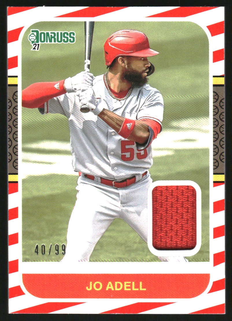 2021 Donruss Retro '87 Materials Red #87MJA Jo Adell/99