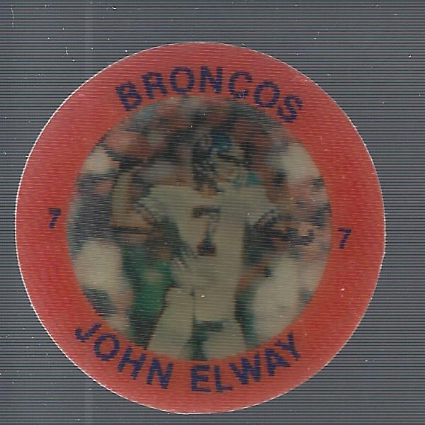 1984 7-Eleven Discs #W17 John Elway
