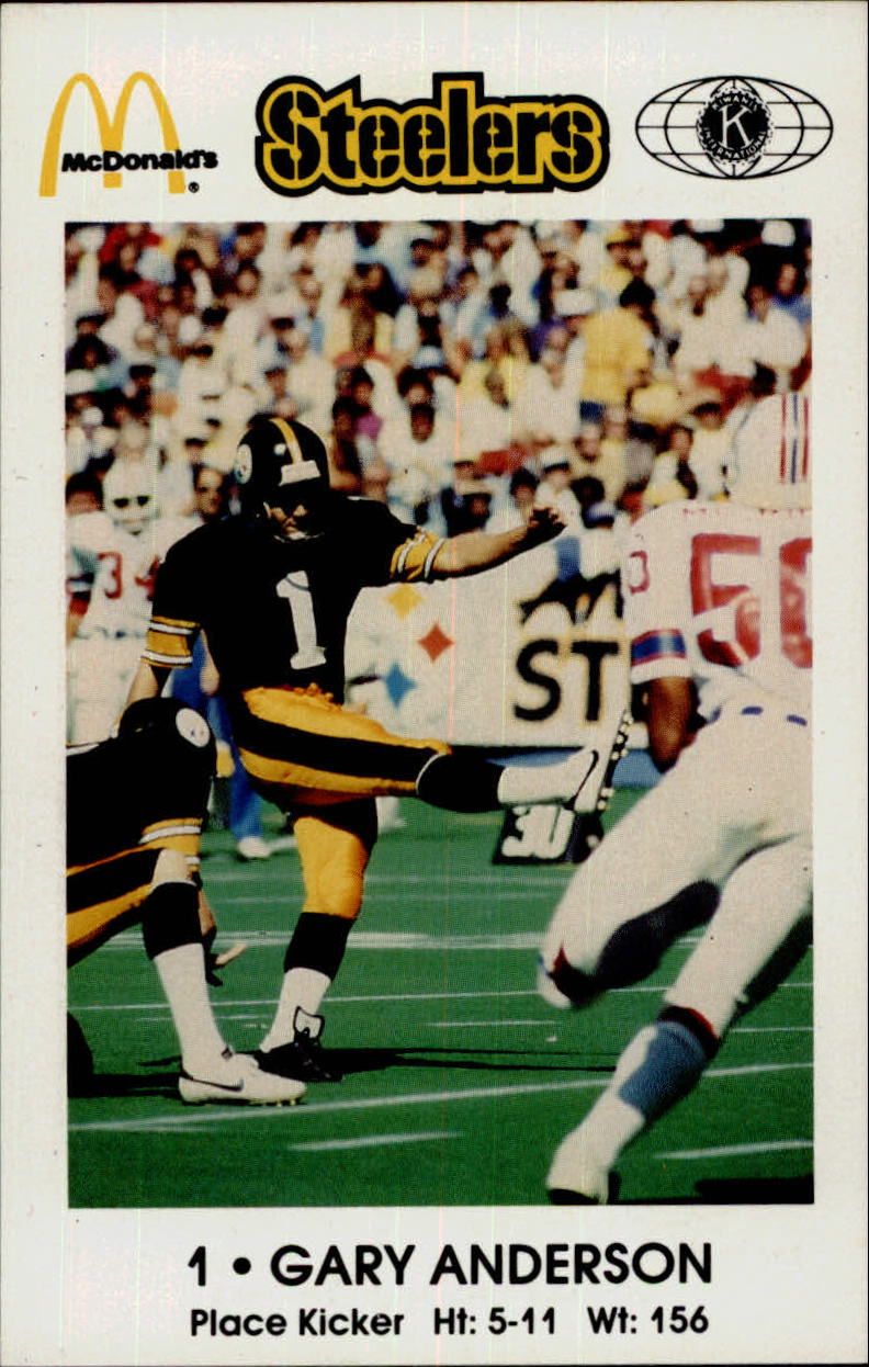 1984 Steelers Police #1 Gary Anderson K - NM-MT