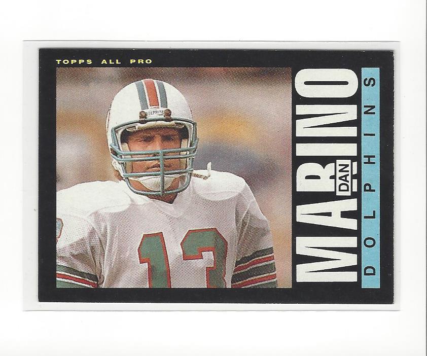 1985 Topps #314 Dan Marino AP UER/(Fouts 4802 yards in/1981, should be 4802)