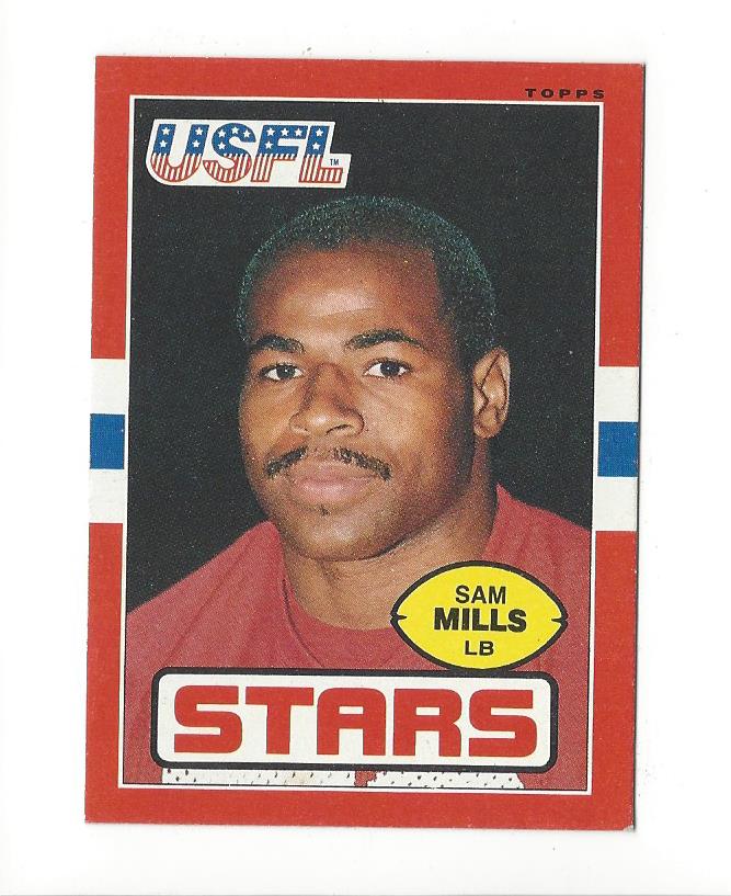 1985 Topps USFL #19 Sam Mills XRC