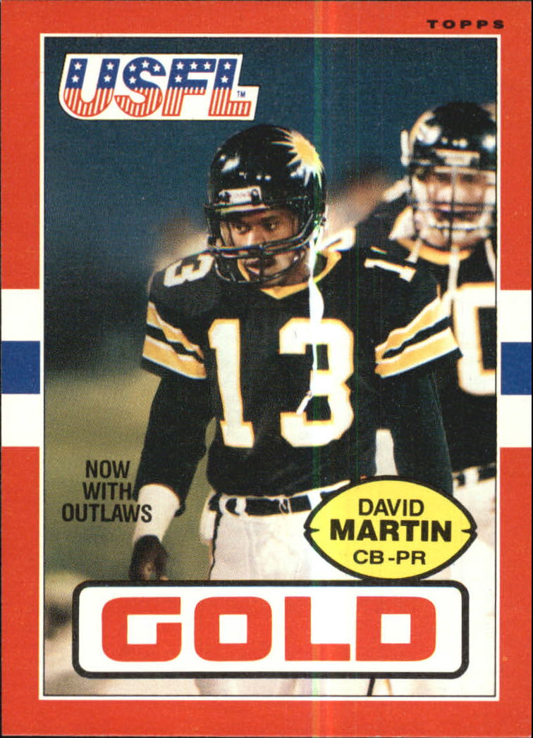 1985 Topps USFL #35 David Martin