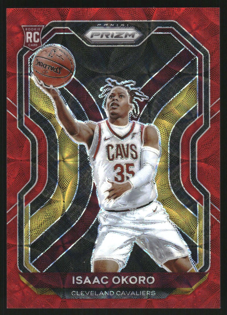 2020-21 Panini Prizm Prizms Choice Red #298 Isaac Okoro on
