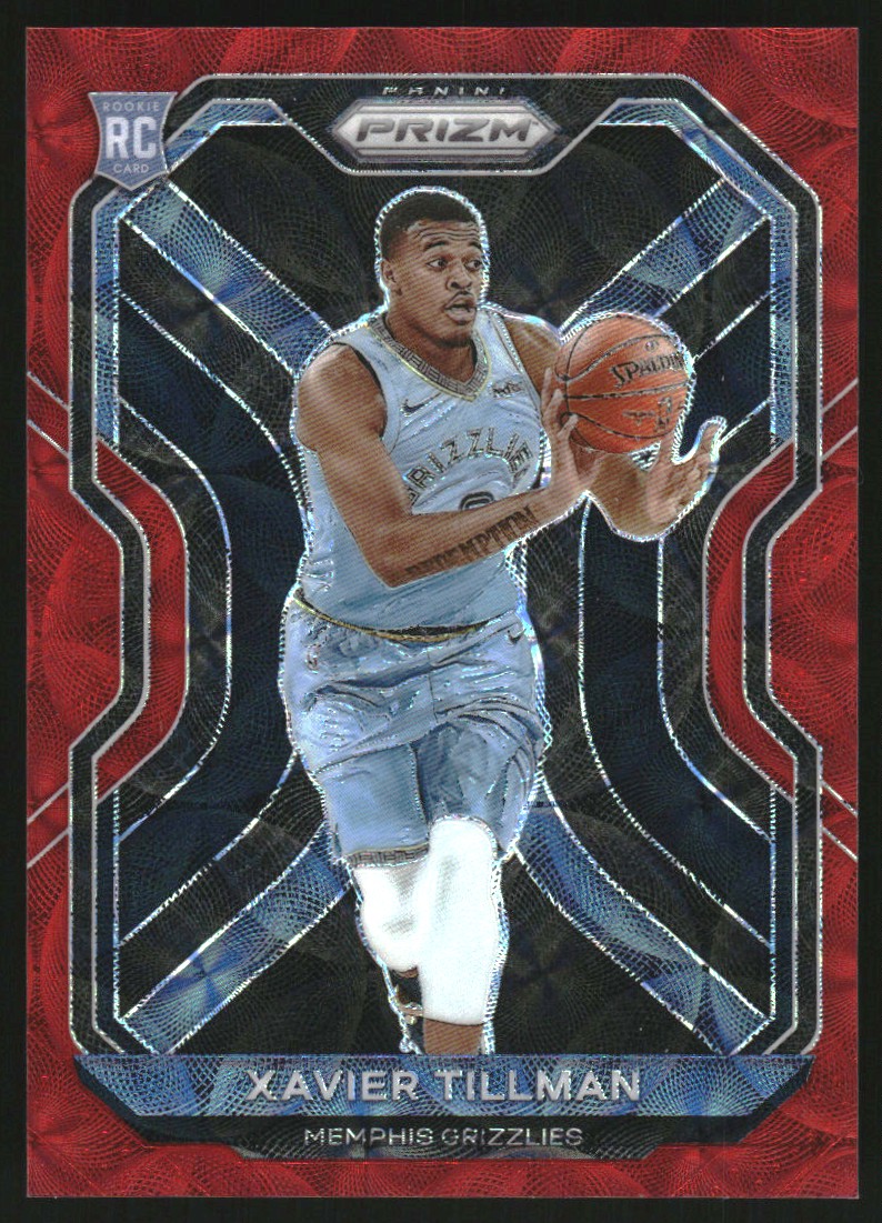 2020-21 Panini Prizm Prizms Choice Red #299 Xavier Tillman