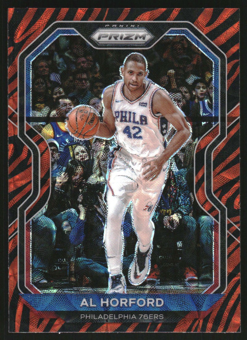 2020-21 Panini Prizm Prizms Choice Tiger Stripe #152 Al Horford on