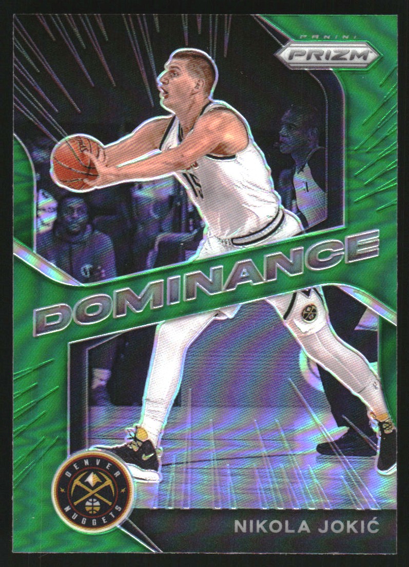 2020-21 Panini Prizm Dominance Prizms Green #19 Nikola Jokic