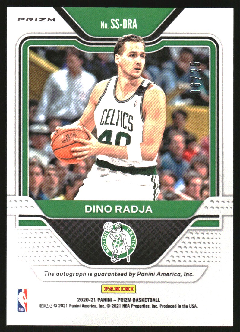 2020-21 Panini Prizm Sensational Signatures Prizms Mojo #41 Dino Radja