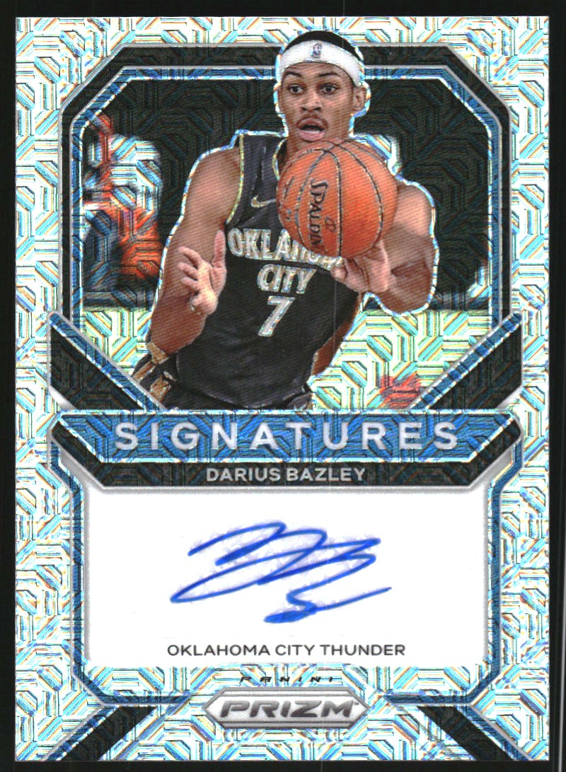 2020-21 Panini Prizm Signatures Prizms Mojo #23 Darius Bazley