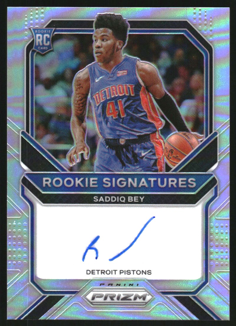 2020-21 Panini Prizm Rookie Signatures Prizms Silver #38 Saddiq