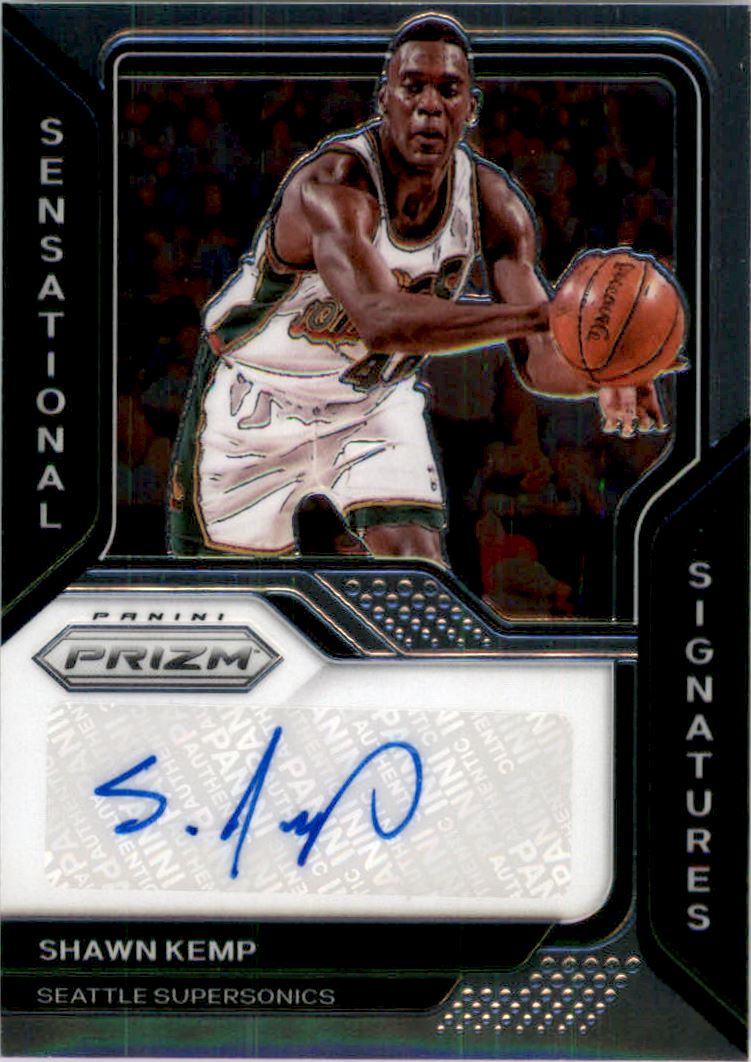 2020-21 Panini Prizm Sensational Signatures #50 Shawn Kemp