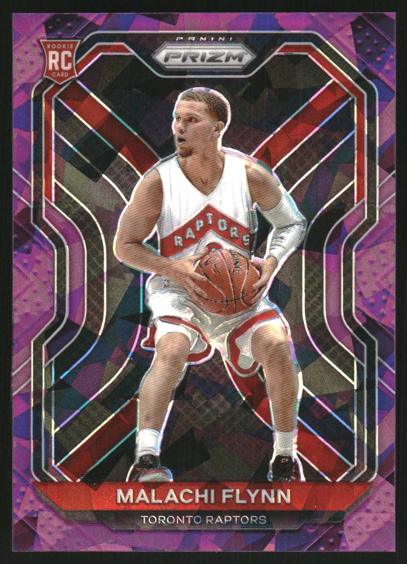 2020-21 Panini Prizm Prizms Purple Ice #287 Malachi Flynn