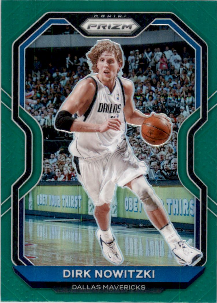 2020-21 Panini Prizm Prizms Green #180 Dirk Nowitzki