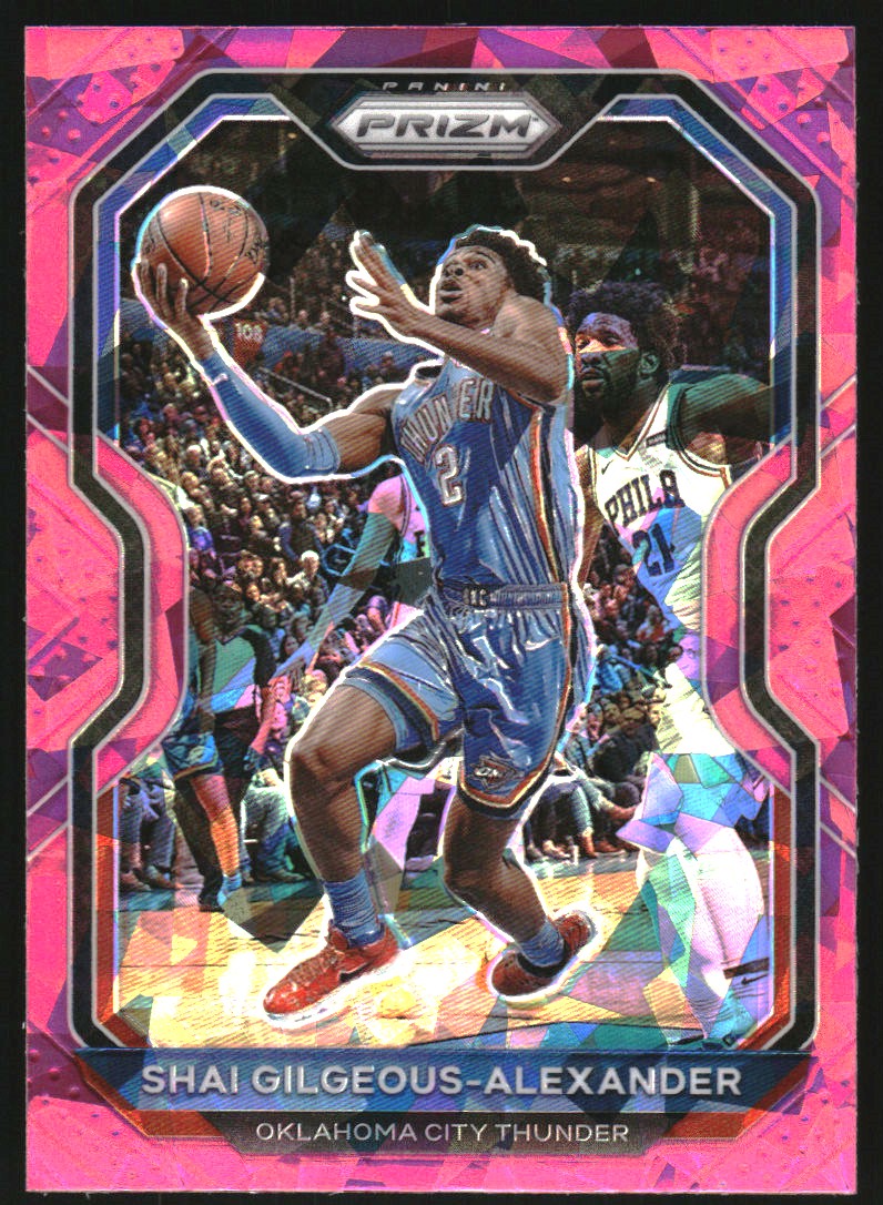 2020-21 Panini Prizm Prizms Pink Ice #118 Shai Gilgeous-Alexander