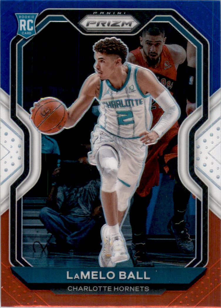 2020-21 Panini Prizm Prizms Red White and Blue #278 LaMelo Ball