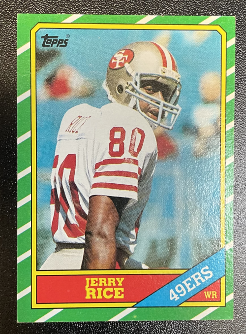 1986 Topps Football #161 Jerry Rice San Francisco 49ers Rookie